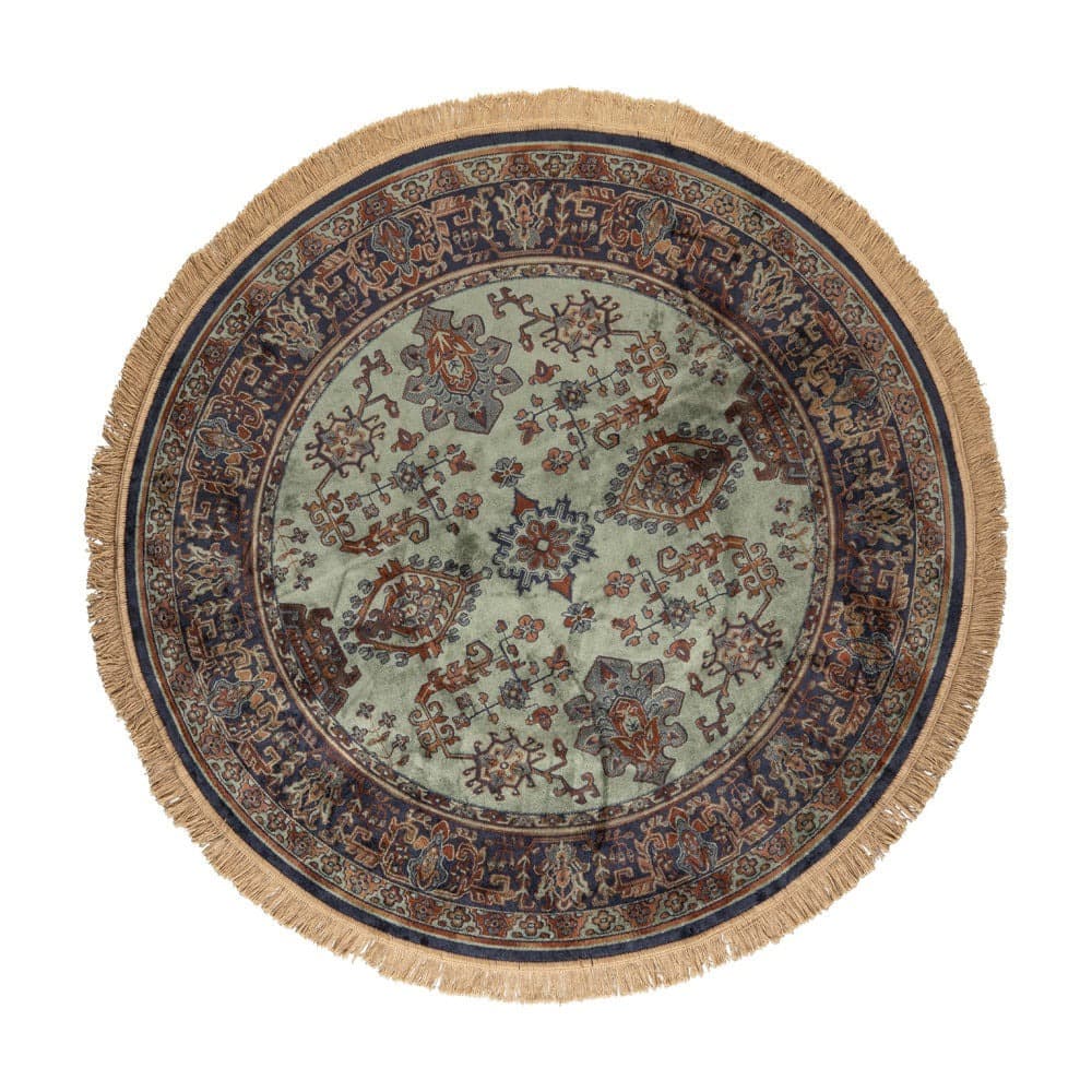 Rayner Round Rug – Forest Green
