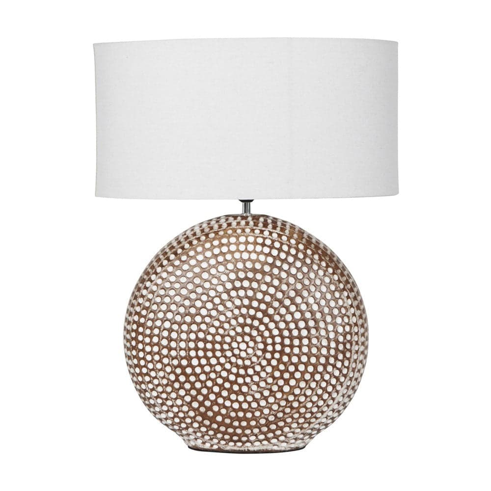 Chariot Round Ceramic Table Lamp