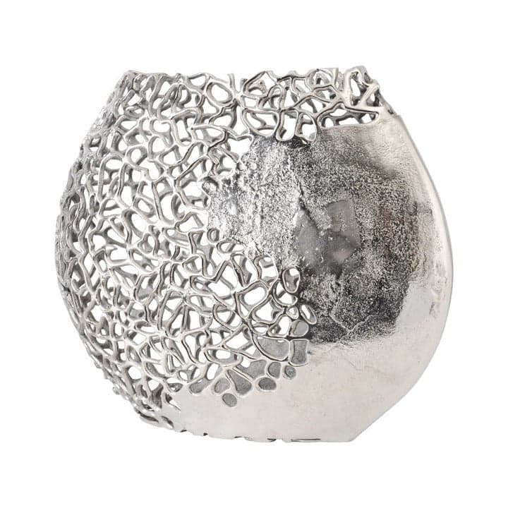 Apo Coral Ellipse Vase – Aluminium