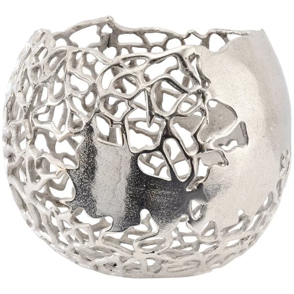 Apo Coral Spherical Vase – Aluminium